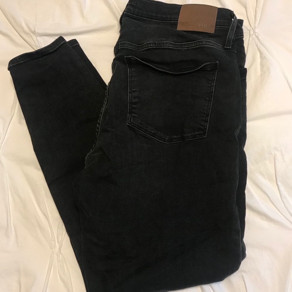 Black stretch skinny jeans by J Crew Mercantile